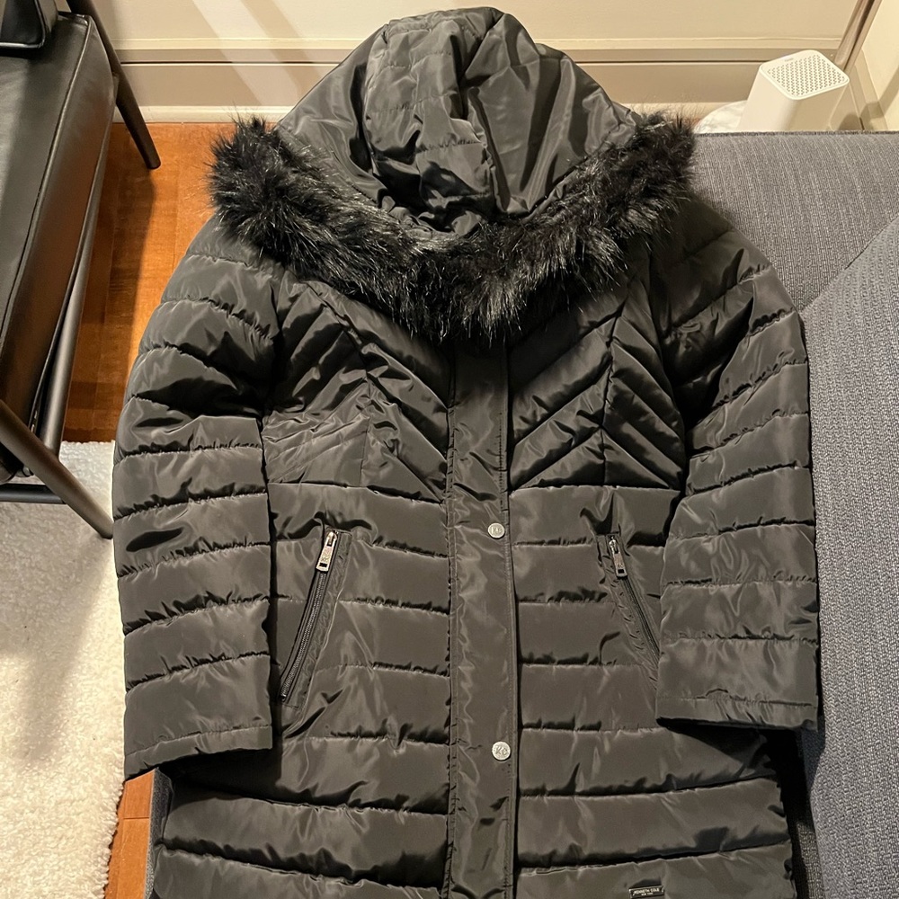 Kenneth cole black winter coat